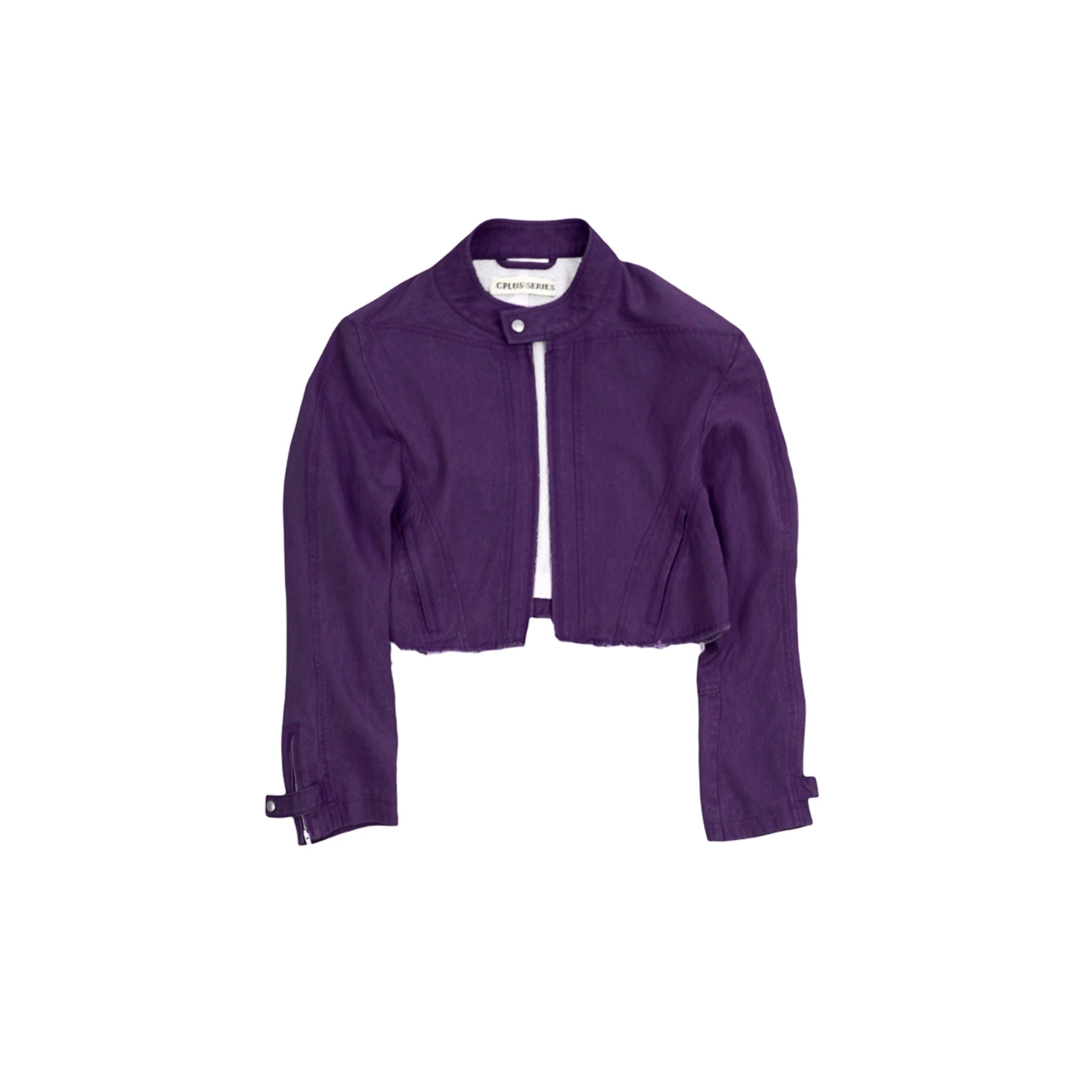 CPLUS SERIES Purple Washed Denim Jacket with Stylelines | MADA IN CHINA