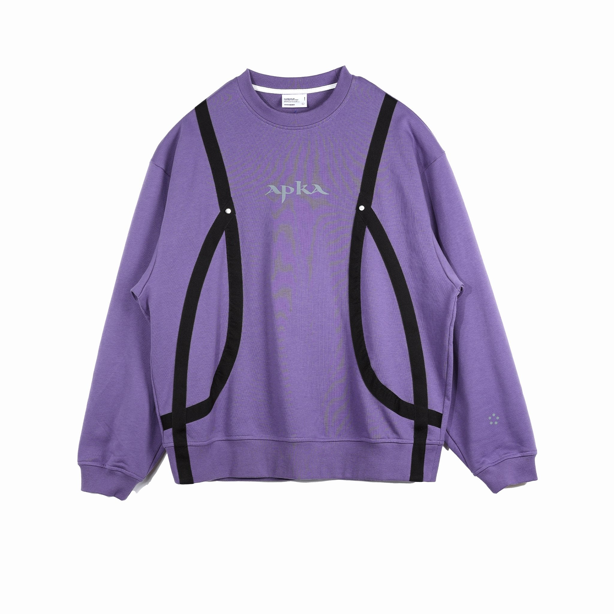 ARCH Ribbon Structured Sweatshirt Purple | MADA IN CHINA
