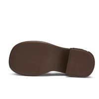 LOST IN ECHO Round toe thick - heeled shoes in Brown | MADA IN CHINA