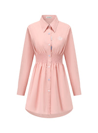 Alexia Sandra Shifted Shirt Dress in Pink | MADA IN CHINA
