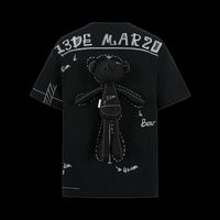 13DE MARZO Sketch Line T - shirt Black | MADA IN CHINA