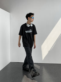ARCH Slash Cut AE86 Printed T - Shirt Black | MADA IN CHINA