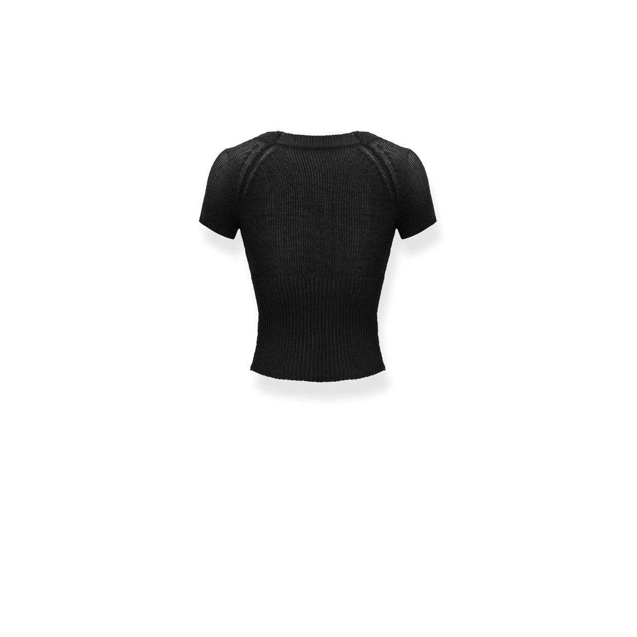 NAWS Slim Fit Jersey Embroidered Short T - Shirt Black | MADA IN CHINA