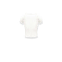 NAWS Slim Fit Jersey Embroidered Short T - Shirt White | MADA IN CHINA