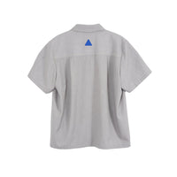 ARCH Structured Line Draped Short Sleeve Shirt Gray | MADA IN CHINA