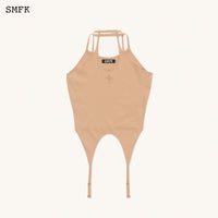 SMFK Temple Chinese Crescent Sports Vest Top Nude | MADA IN CHINA