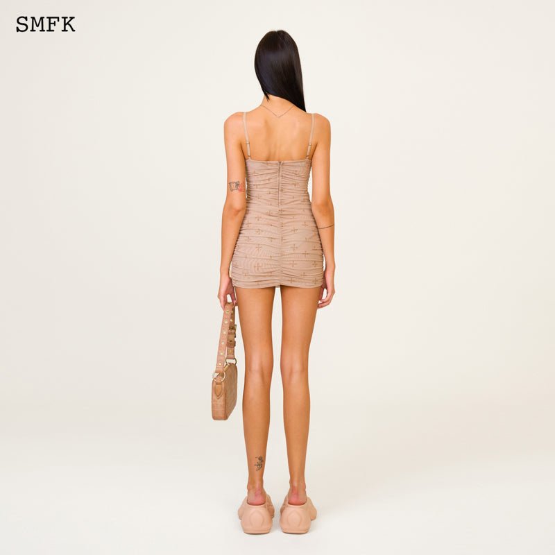 SMFK Temple Garden Sling Skirt in Skin Color | MADA IN CHINA