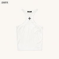 SMFK Temple Traditional Halter-Neck Knitted Vest Top | MADA IN CHINA