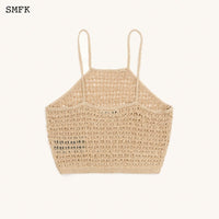 SMFK Temple Traditional Plain Knitted Sling Vest Top | MADA IN CHINA