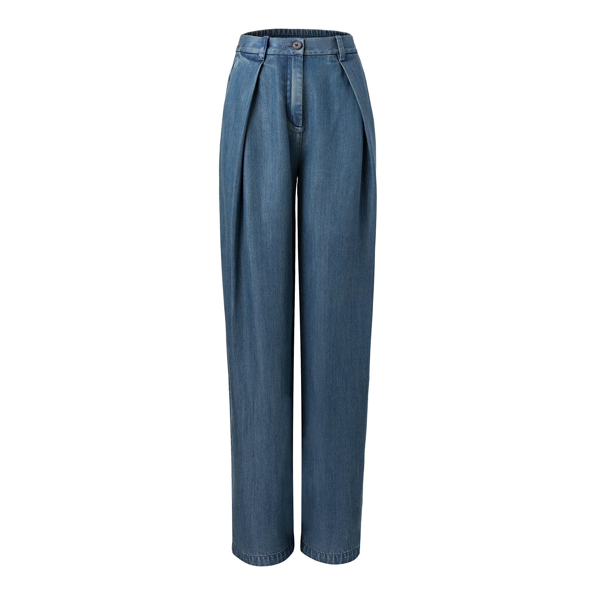 Ther. Tencel Denim Wide-leg Trousers | MADA IN CHINA