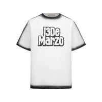13DE MARZO Thick Outline Sketch T - shirt White | MADA IN CHINA