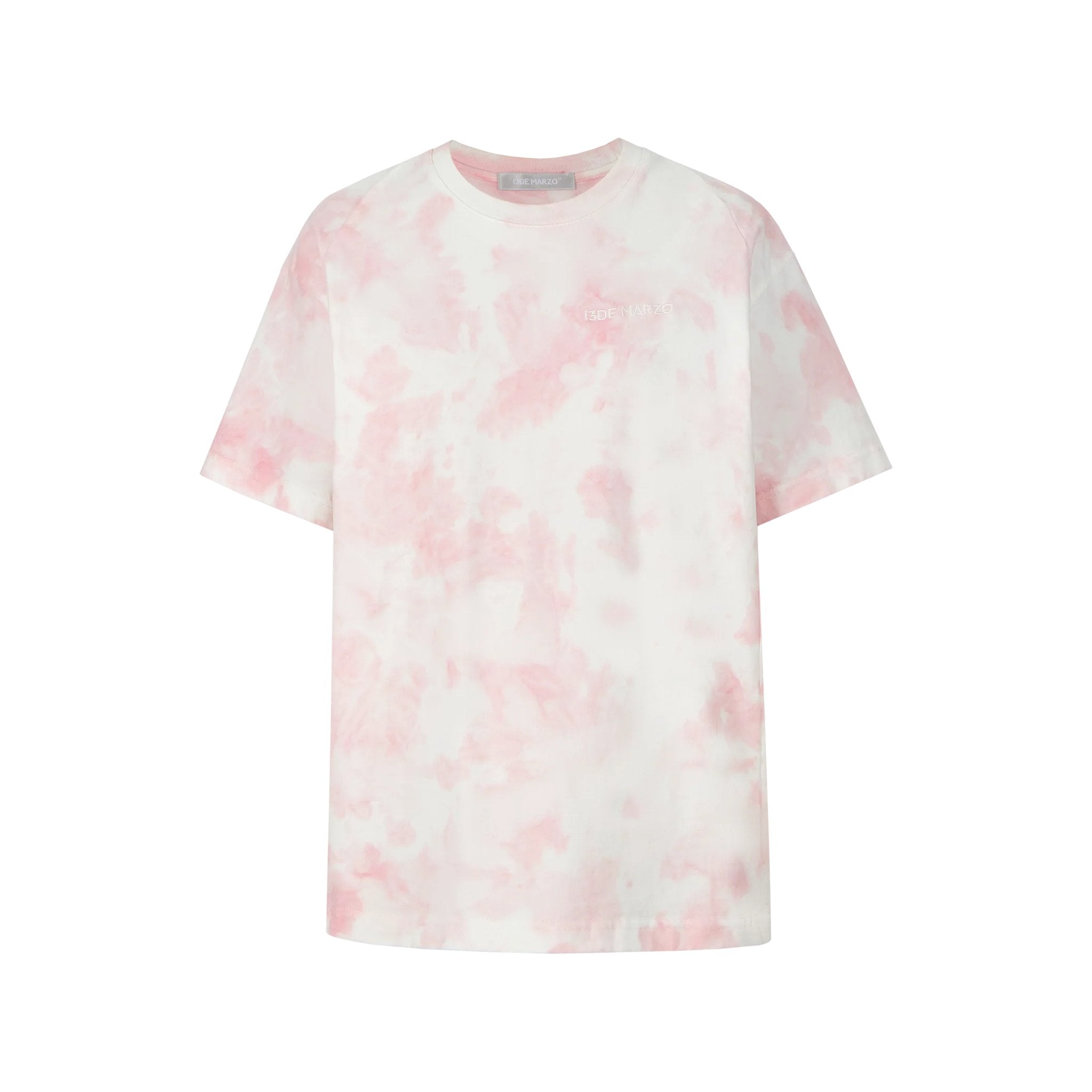 13DE MARZO Tiedye Gradient T - shirt Light Pink | MADA IN CHINA