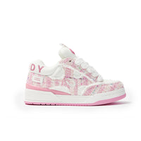 CANDYDONDA Tweed Pink Curbmelo Sneaker | MADA IN CHINA