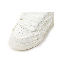 CANDYDONDA Tweed White Curbmelo Sneaker | MADA IN CHINA