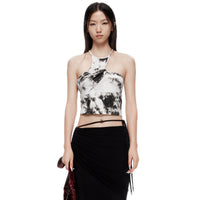 LOST IN ECHO Twisted Racerback Tank Top | MADA IN CHINA