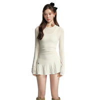 SOMESOWE Two-Piece Dress In White | MADA IN CHINA