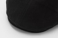 Maca Kaka Vivian Black Cotton - Linen Beret Hat | MADA IN CHINA