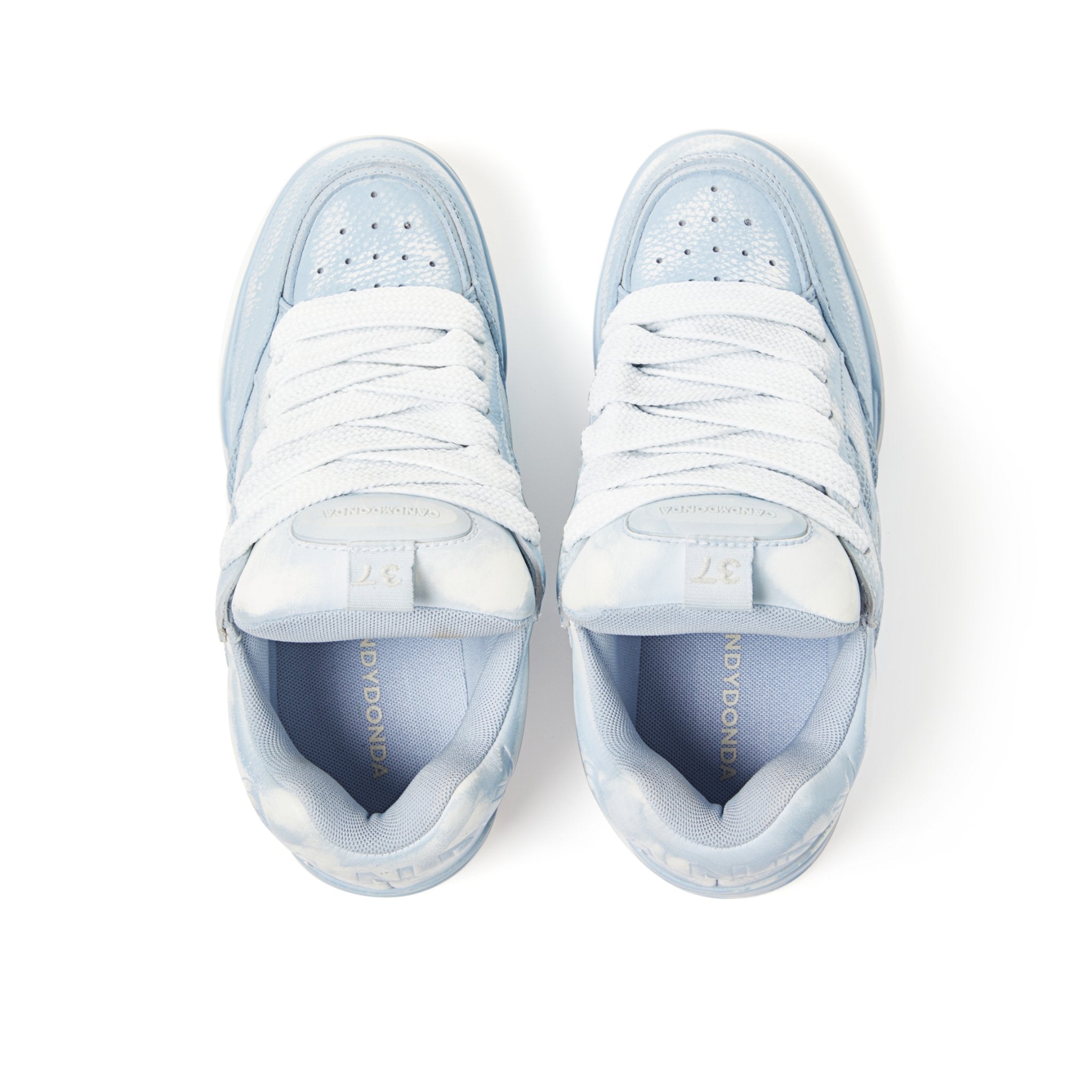 CANDYDONDA Washed Blue Curbmelo Sneaker | MADA IN CHINA