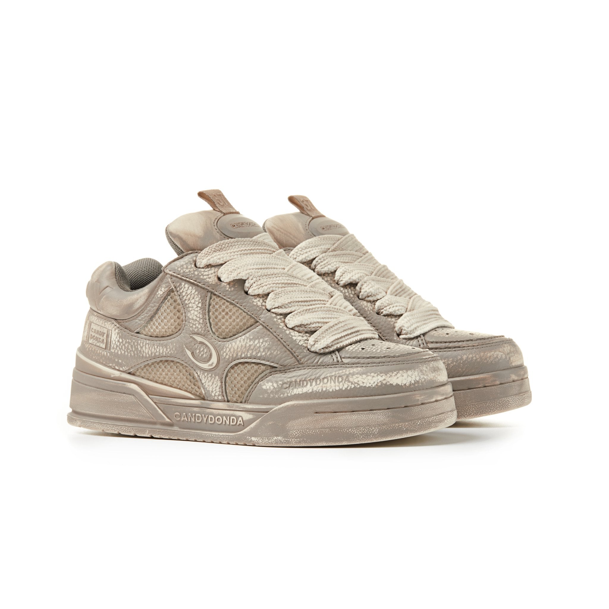 CANDYDONDA Washed Grey Curbmelo Sneaker | MADA IN CHINA