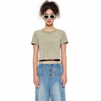 Alexia Sandra Wasteland Cropped T - Shirt in Green | MADA IN CHINA