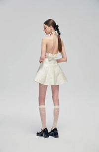 Fa sogno White Back Jacquard Skirt | MADA IN CHINA