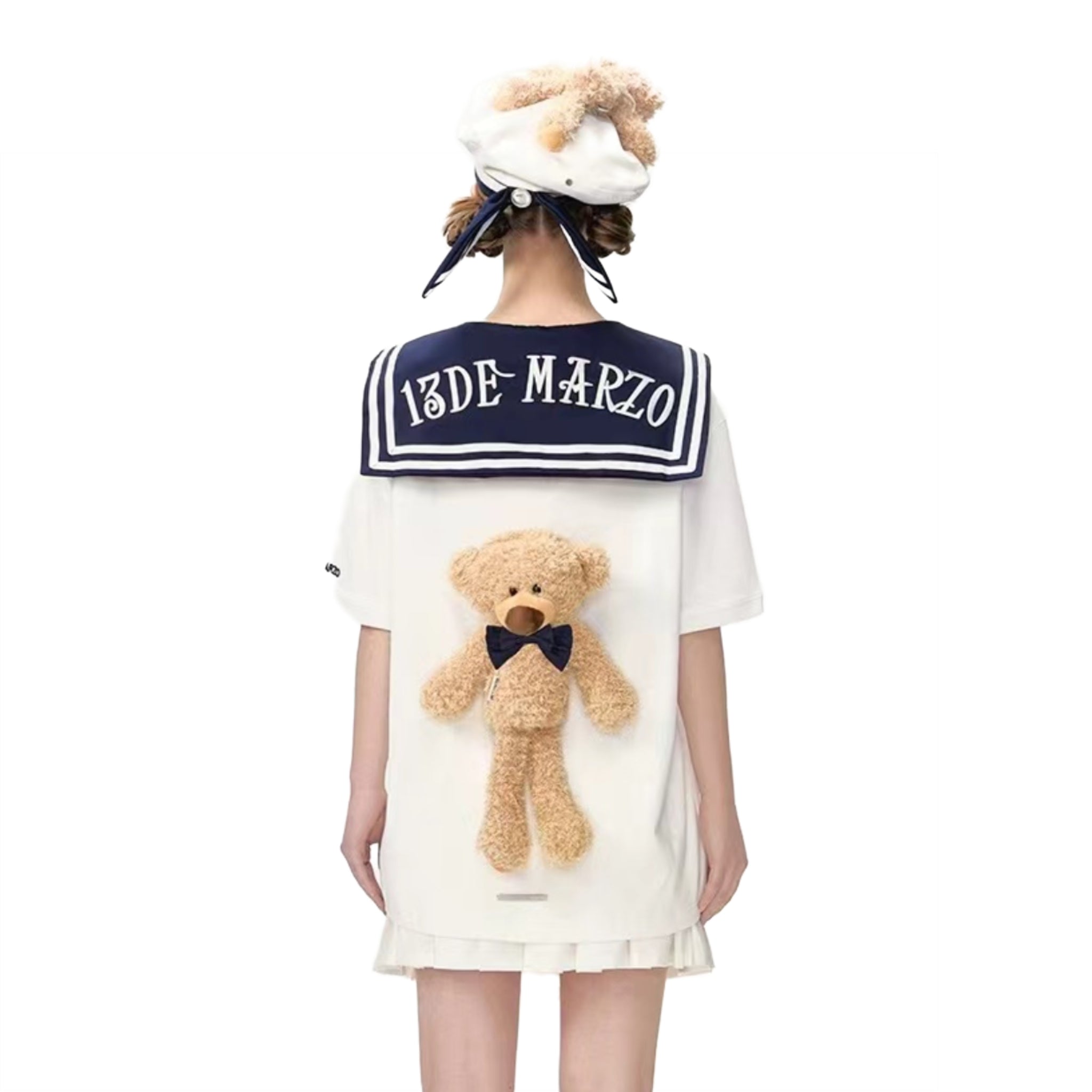 13DE MARZO White Bear Sailor T - shirt | MADA IN CHINA