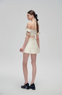 Fa sogno White Bow Tie Two - piece Dress | MADA IN CHINA