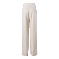 Ther. White High-waisted Tailored Trousers | MADA IN CHINA