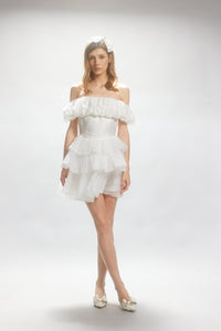 ARTE PURA White Lace Pod Sheath Dress | MADA IN CHINA