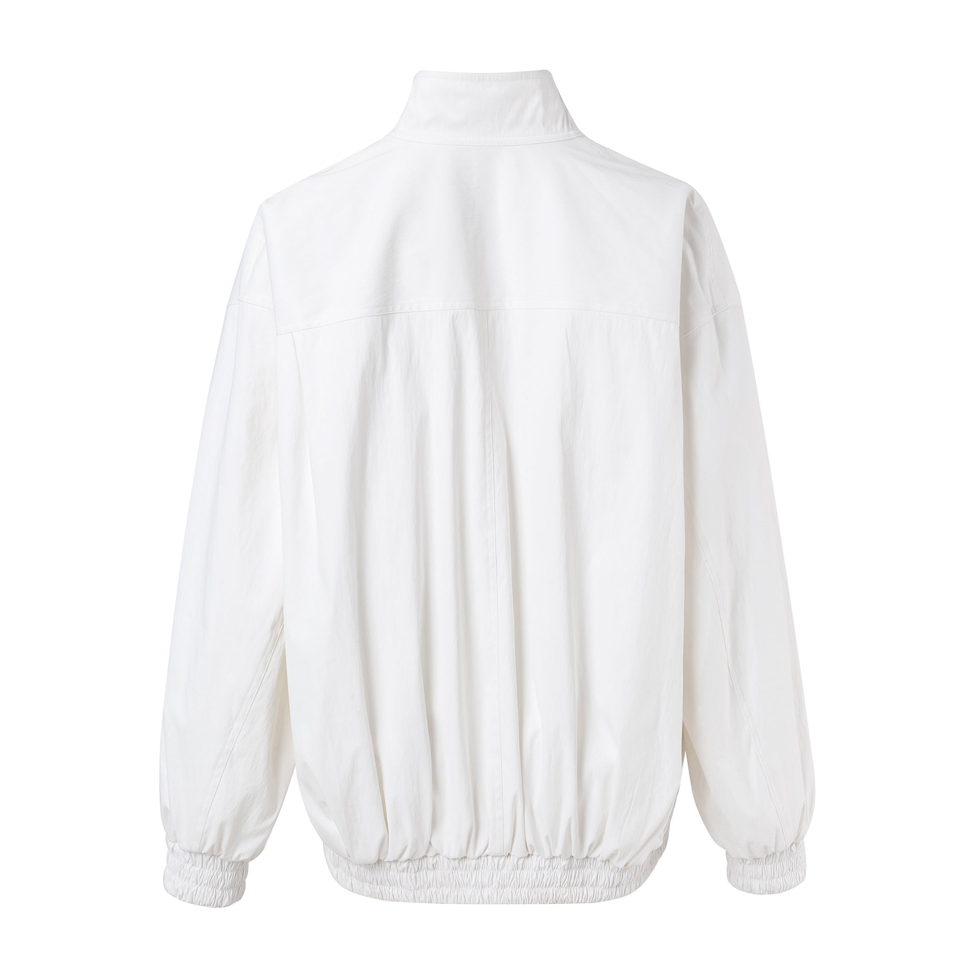 Ther. White Loose Bomber Jacket | MADA IN CHINA
