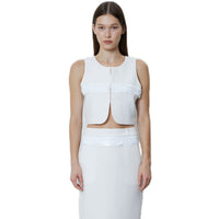 FENGYI TAN White Sequined Suit Vest | MADA IN CHINA