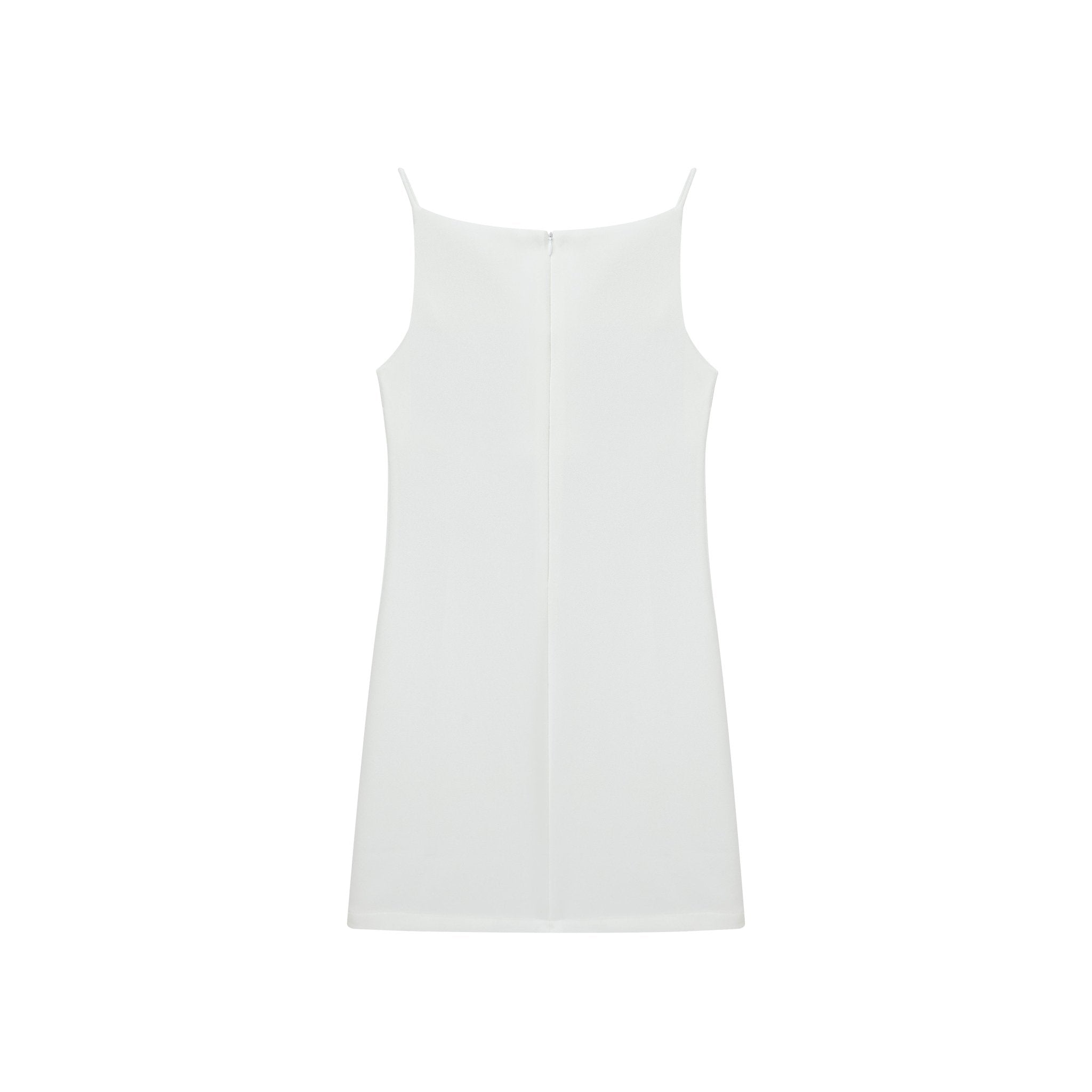 Maca Kaka White Slim Vest Dress | MADA IN CHINA