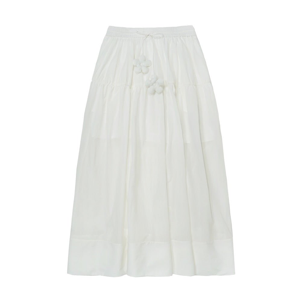 FENGYI TAN White Sunscreen Long Skirt | MADA IN CHINA
