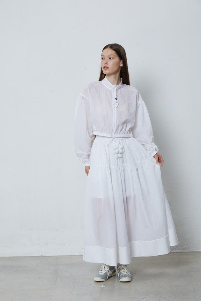 FENGYI TAN White Sunscreen Long Skirt | MADA IN CHINA