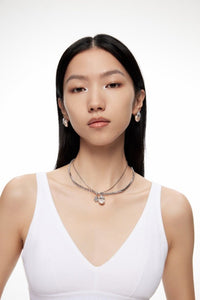 LOST IN ECHO Yetti Snowball Double Necklace | MADA IN CHINA