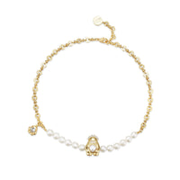 LOST IN ECHO Yetti Snowball Pearl Necklace Golden | MADA IN CHINA