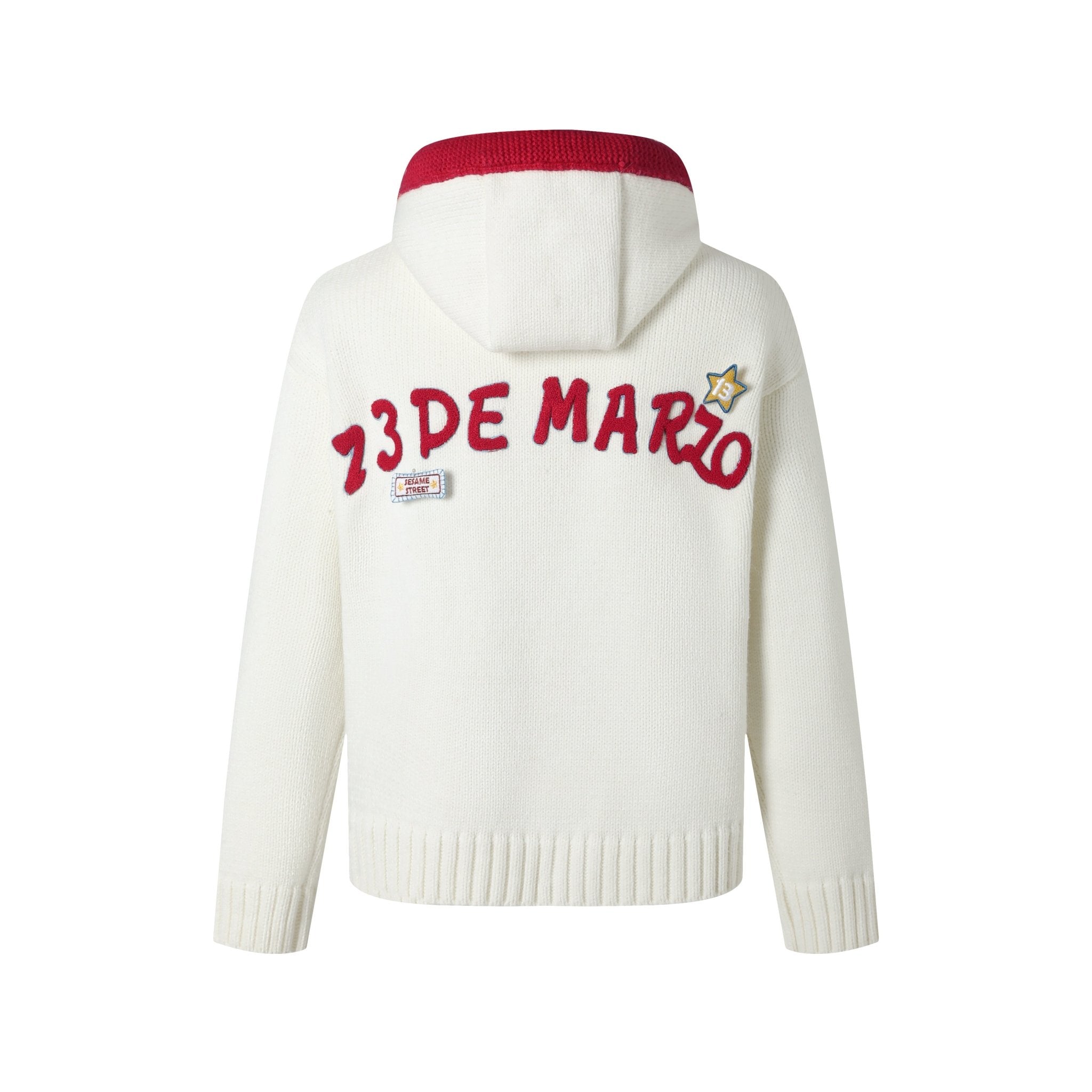 13 DE MARZO 13DE MARZO x Sesame Street Elmo Sweater Sweatshirt | MADA IN CHINA