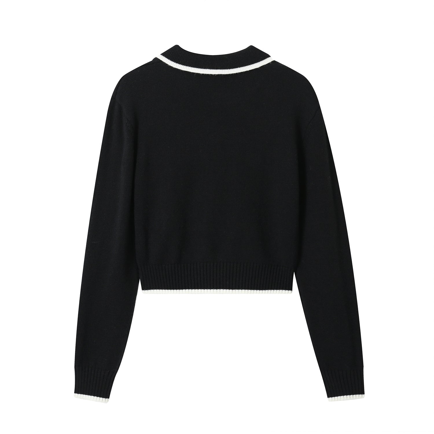 SOMESOWE 1967 Black Polo Sweater | MADA IN CHINA