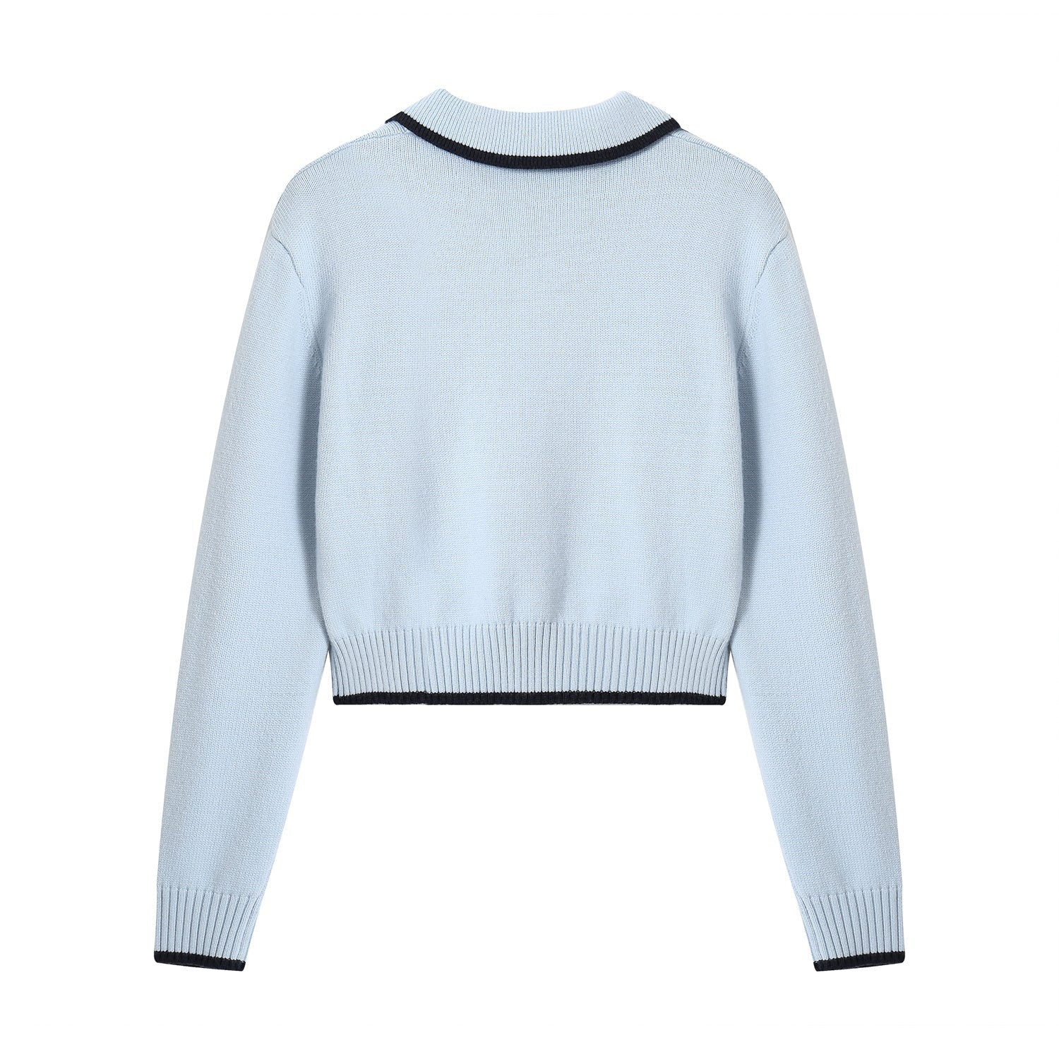 SOMESOWE 1967 Blue Polo Sweater | MADA IN CHINA