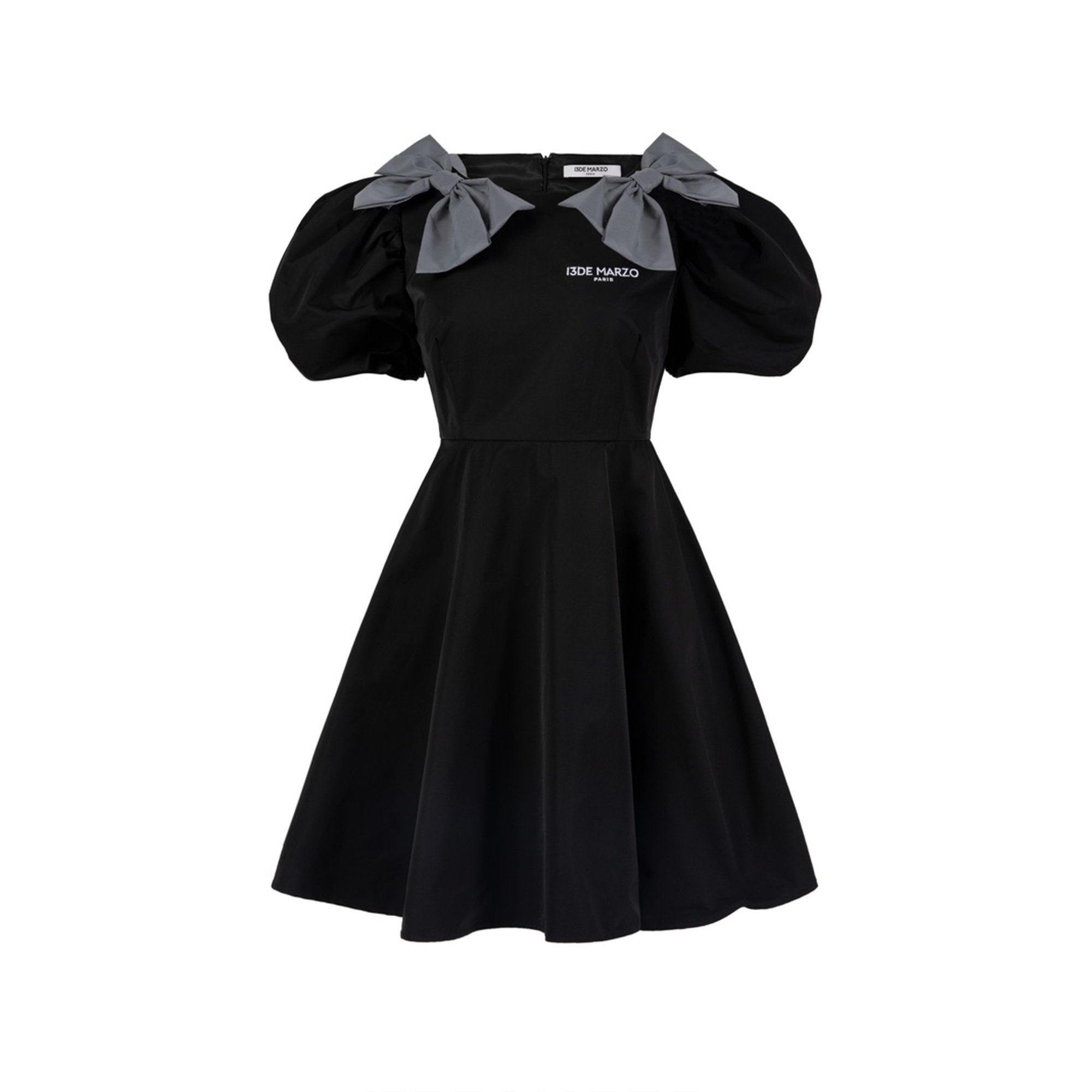 13 DE MARZO 3M Reflect Bowknot Dress Black | MADA IN CHINA