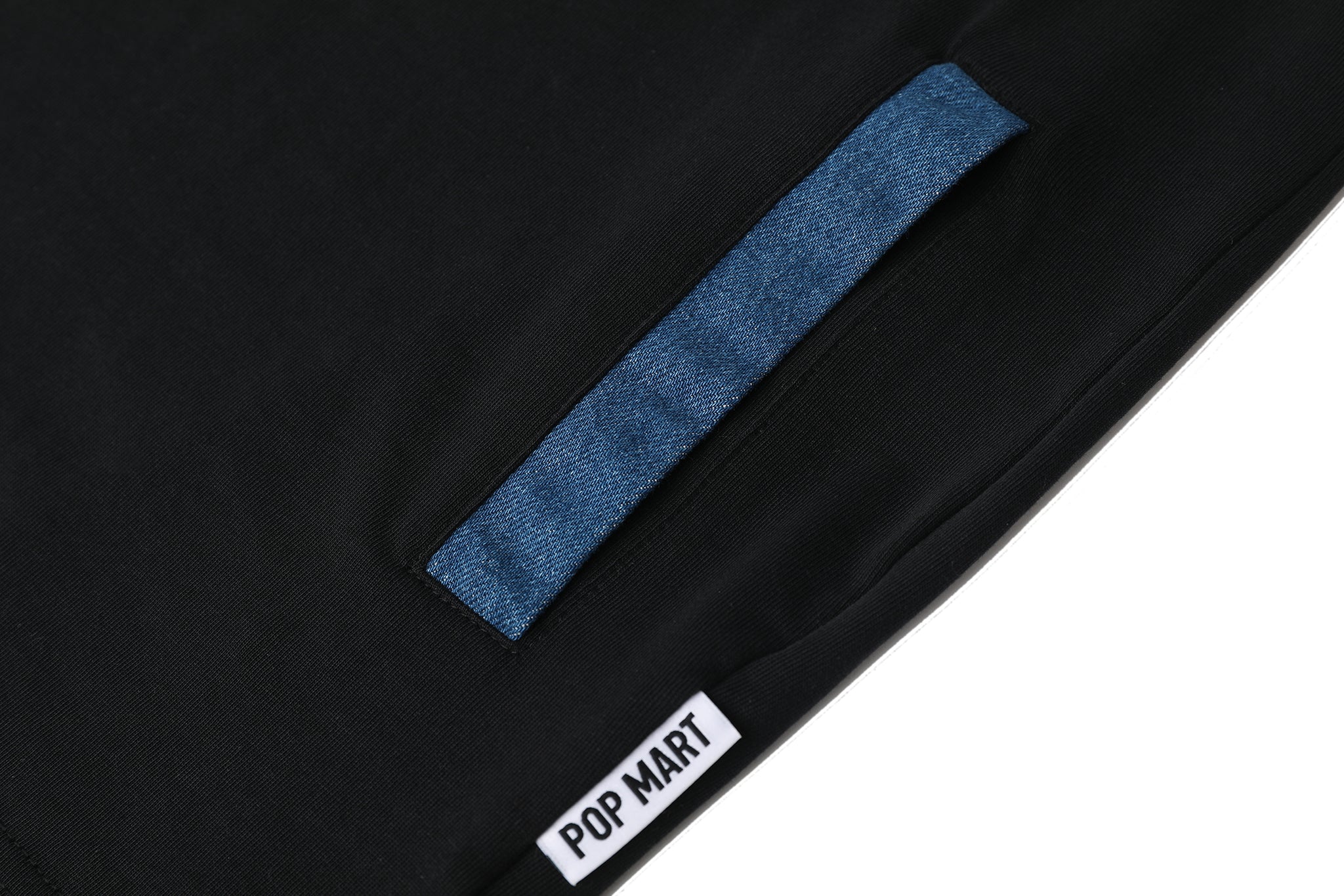 Black Parda Bear Denim Patchwork T-shirt – Fixxshop