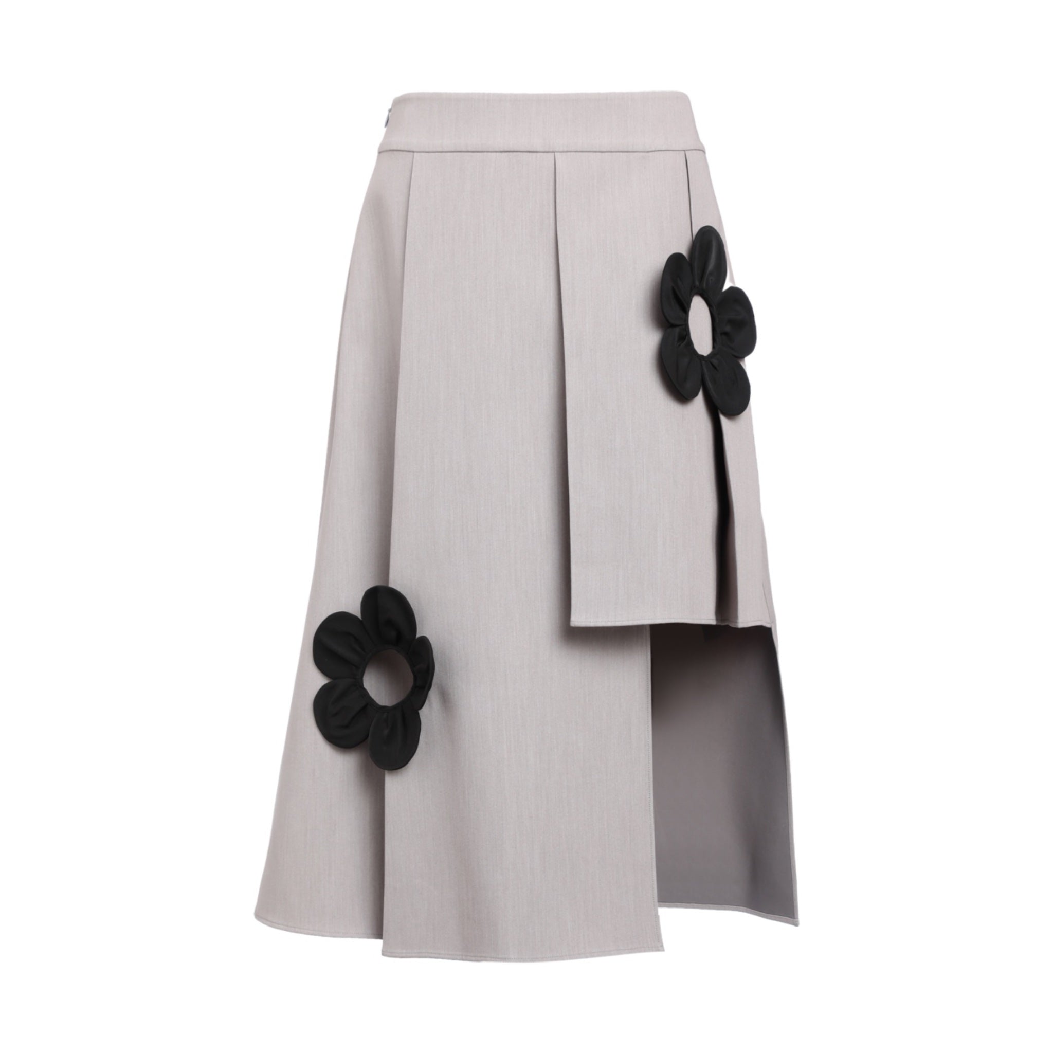 Hollow Out Three-dimensional Flowers Pleated Skirt