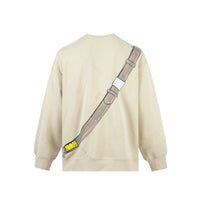 13 DE MARZO Allover Smiley Leather Bag Palda Bear Sweater Winter White | MADA IN CHINA