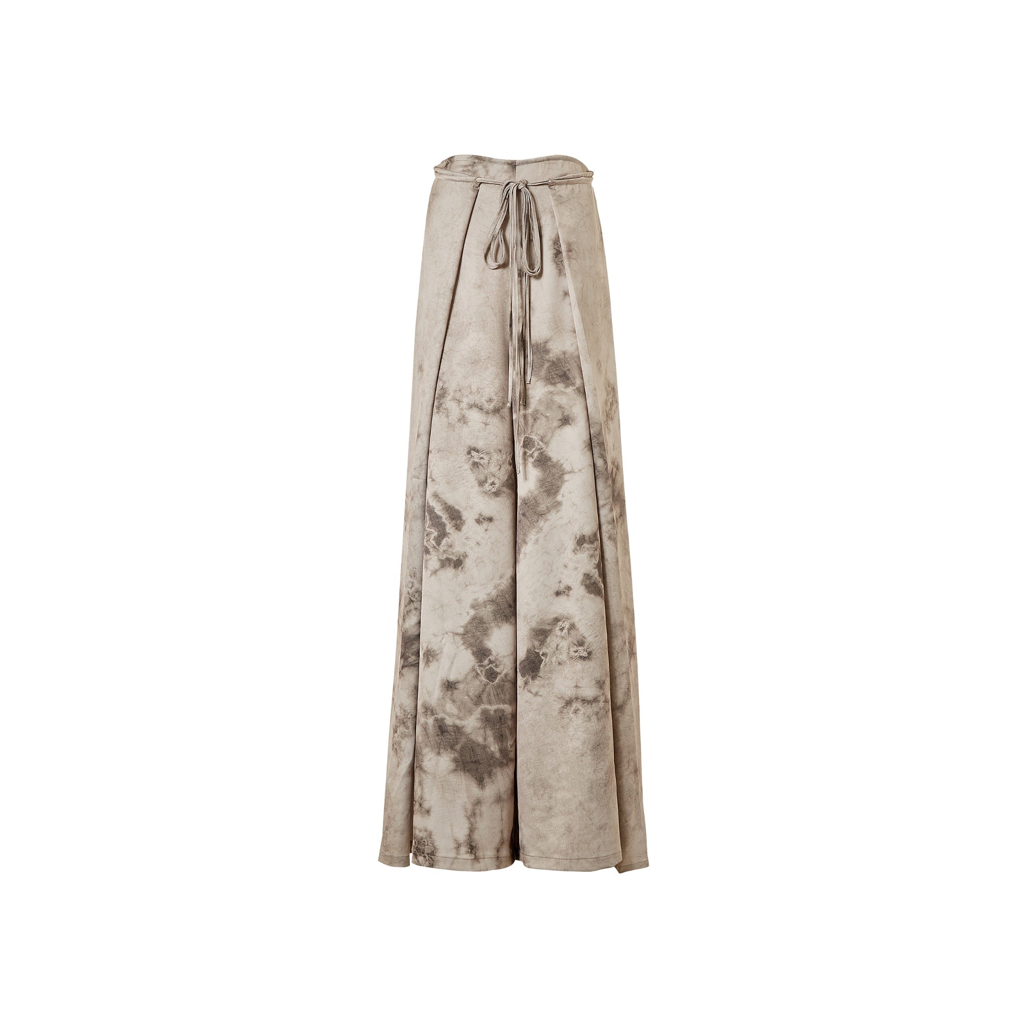 ELYWOOD Almond Strapping Loose Trousers With Prints | MADA IN CHINA