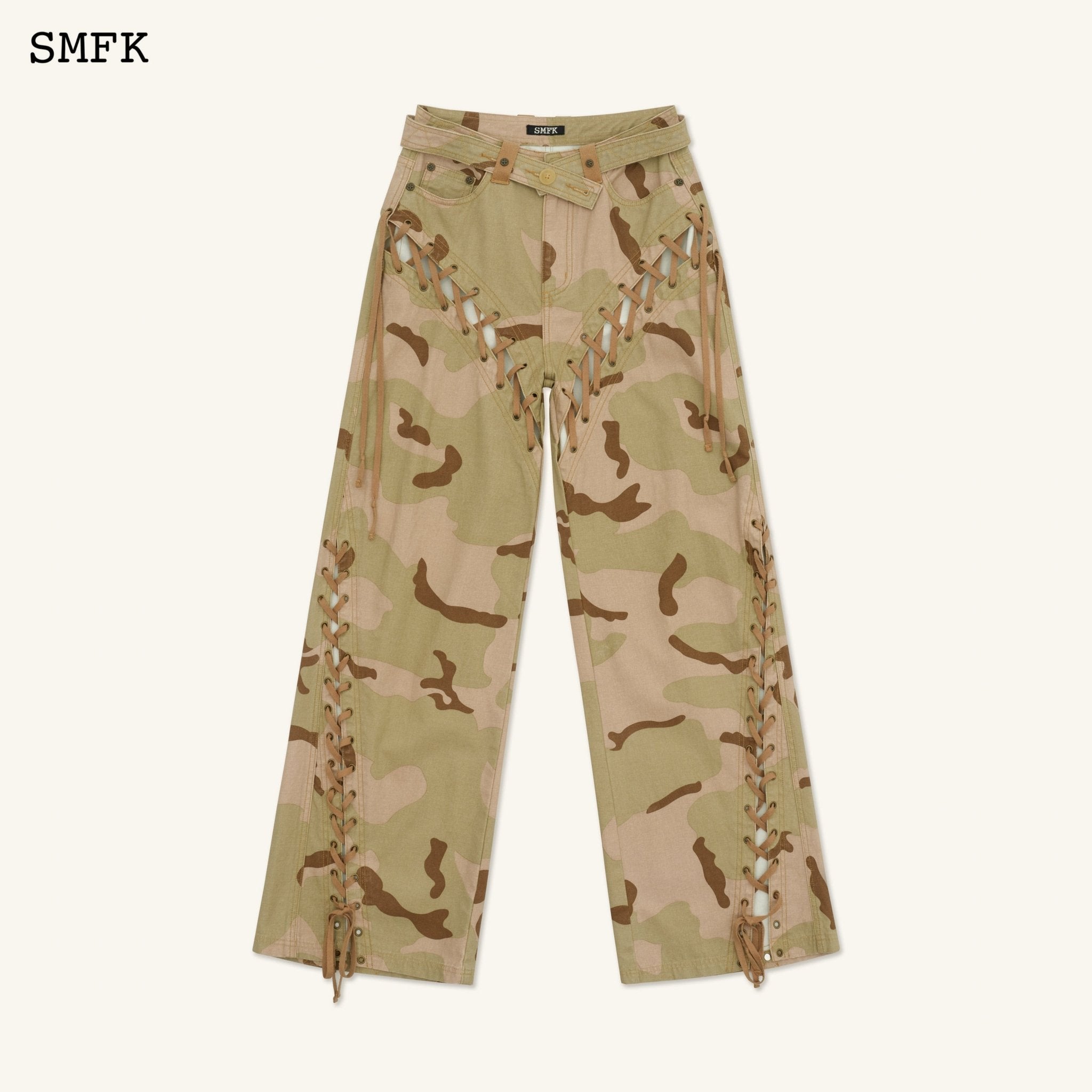 SMFK Ancient Myth Camouflage Desert Wide-Leg Jeans | MADA IN CHINA