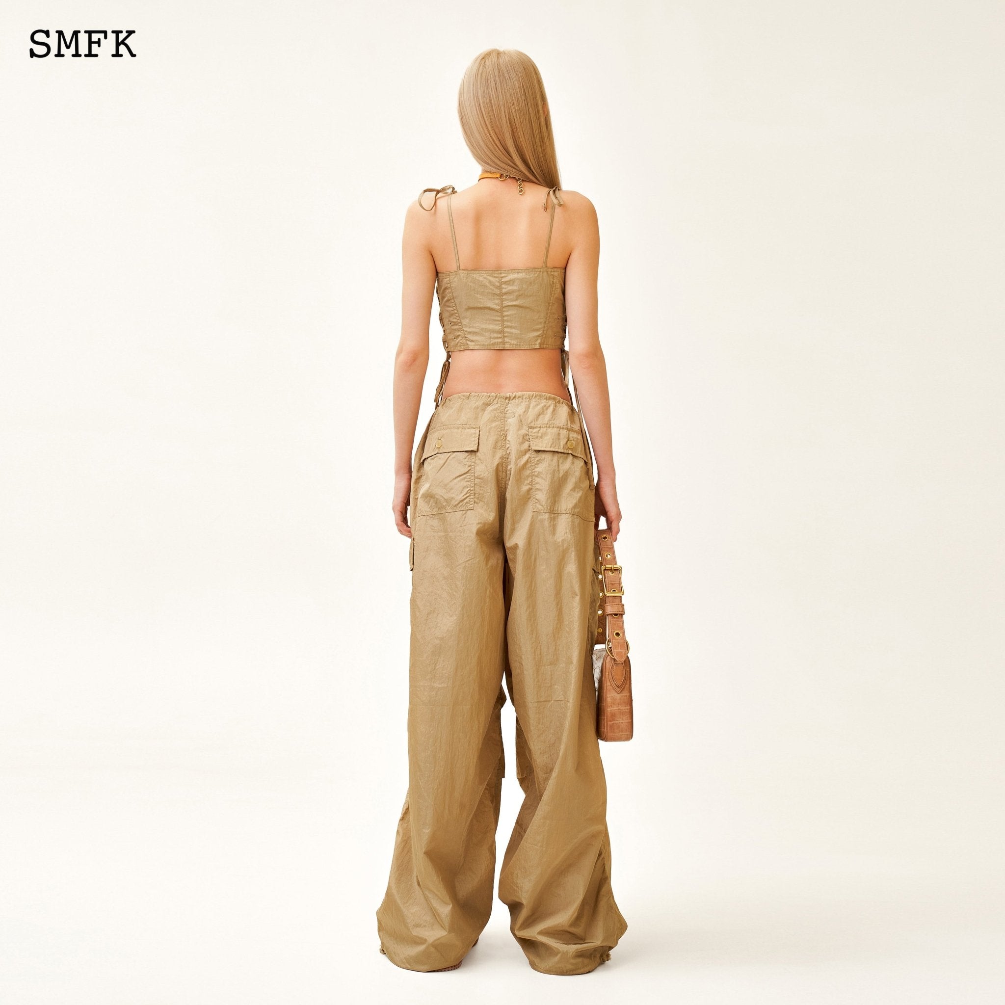 SMFK Ancient Myth Golden Snake Paratrooper Cropped Top | MADA IN CHINA