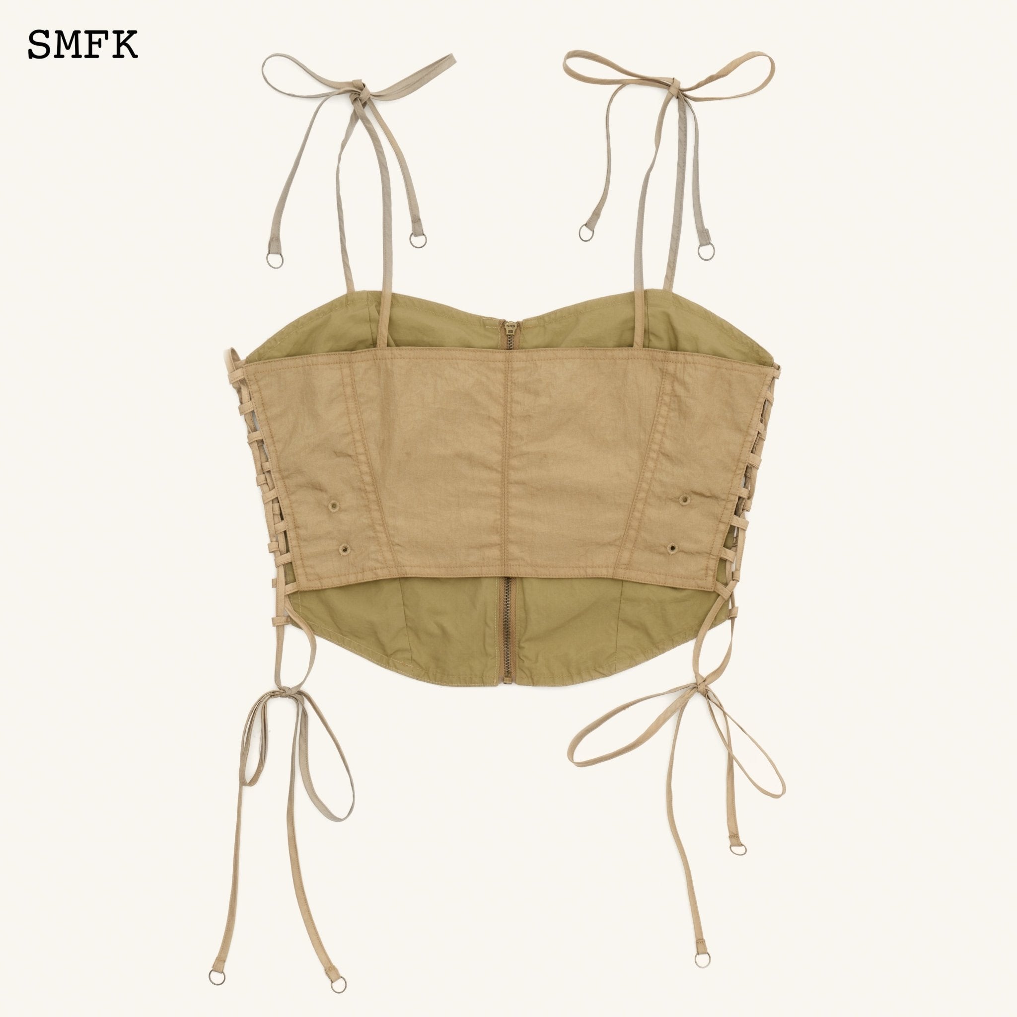 SMFK Ancient Myth Golden Snake Paratrooper Cropped Top | MADA IN CHINA