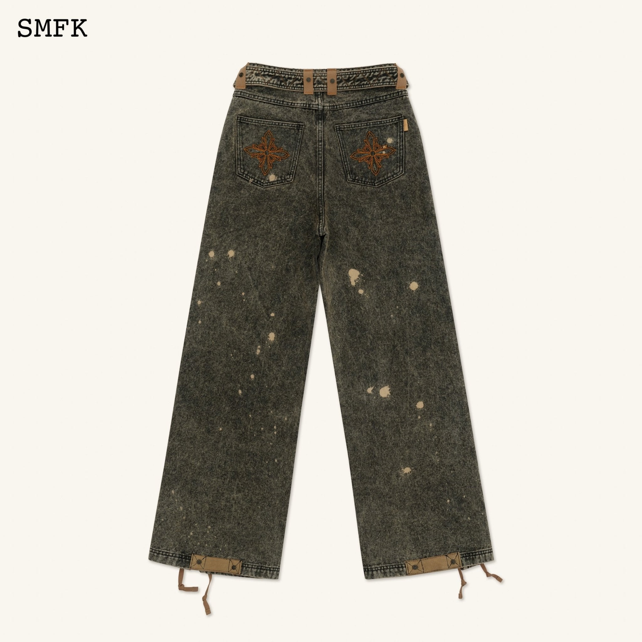 SMFK Ancient Myth Hurricane Wide-Leg Jeans In Sunset | MADA IN CHINA