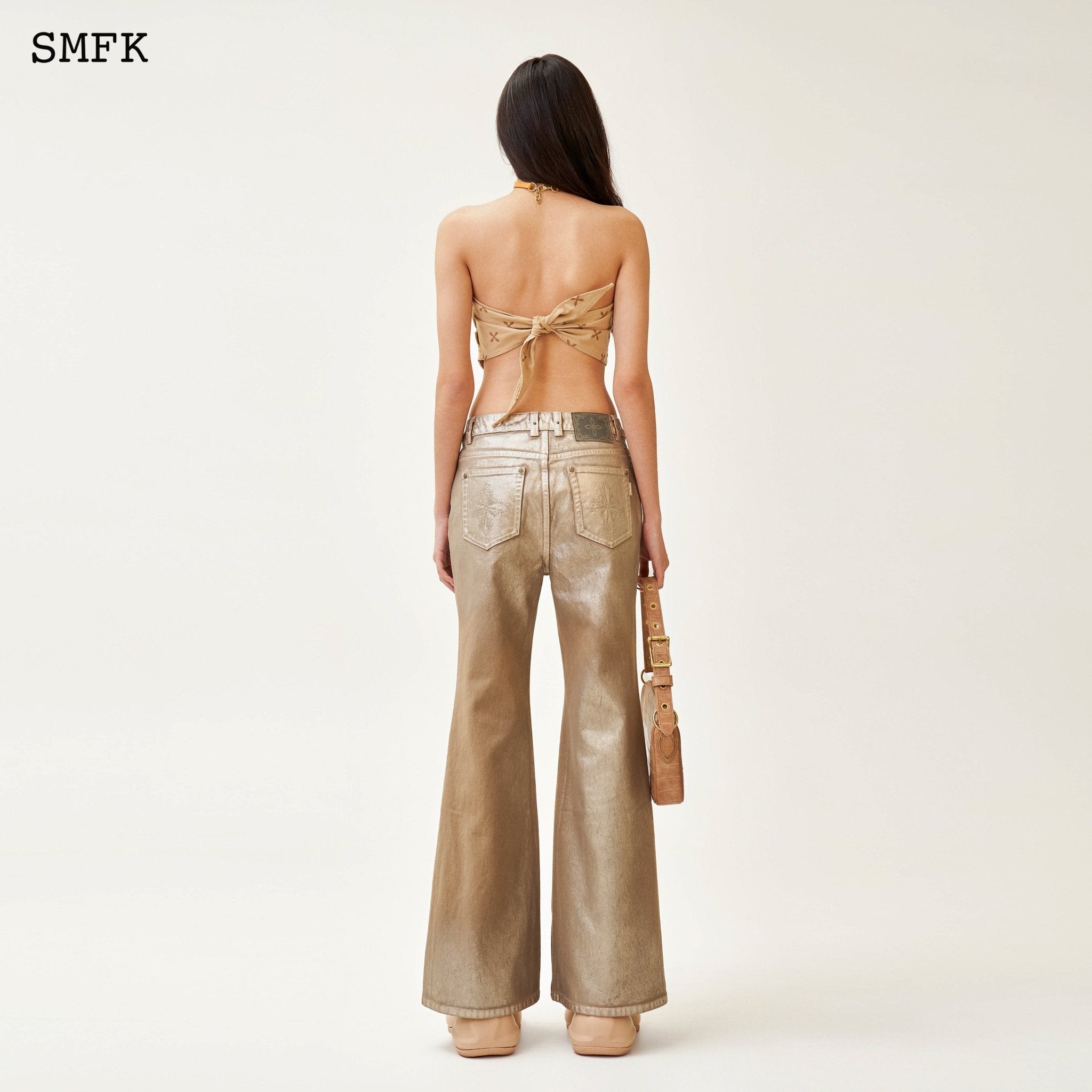 SMFK Ancient Myth Temple Garden Bandeau Tube Top | MADA IN CHINA