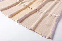 KNIT CLUB 1990™ Apricot Purple Soft Mist Hollow Short Half Skirt | MADA IN CHINA